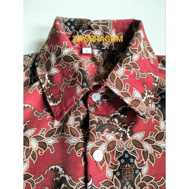 lok Baju Seragam Batik Sekolah SD/Batik Sekolah Motif Penyu Merah SD