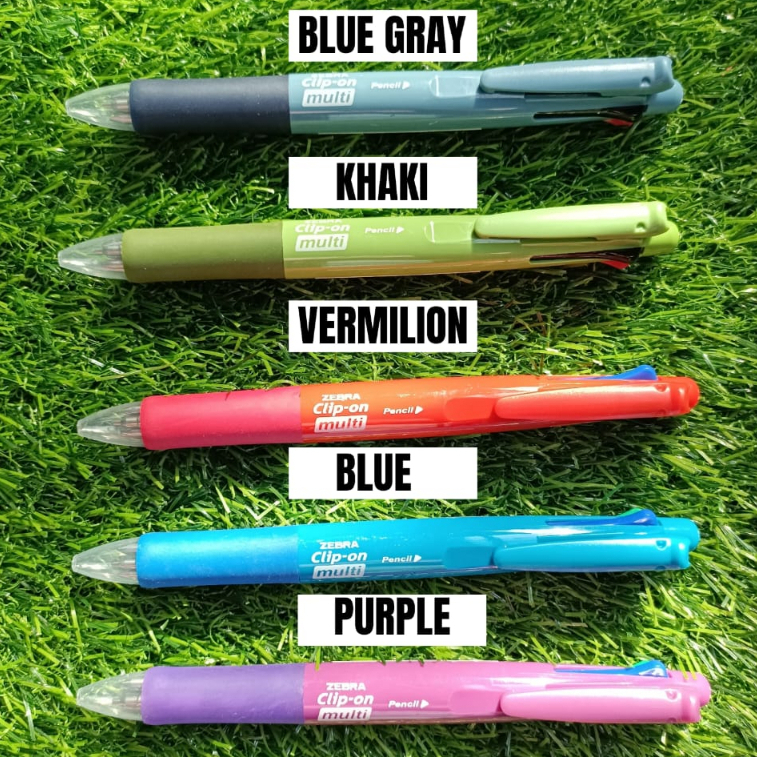 

ZEBRA PULPEN CLIP ON MULTI TWO TONE 4 WARNA TINTA DAN 1 PENSIL MEKANIK