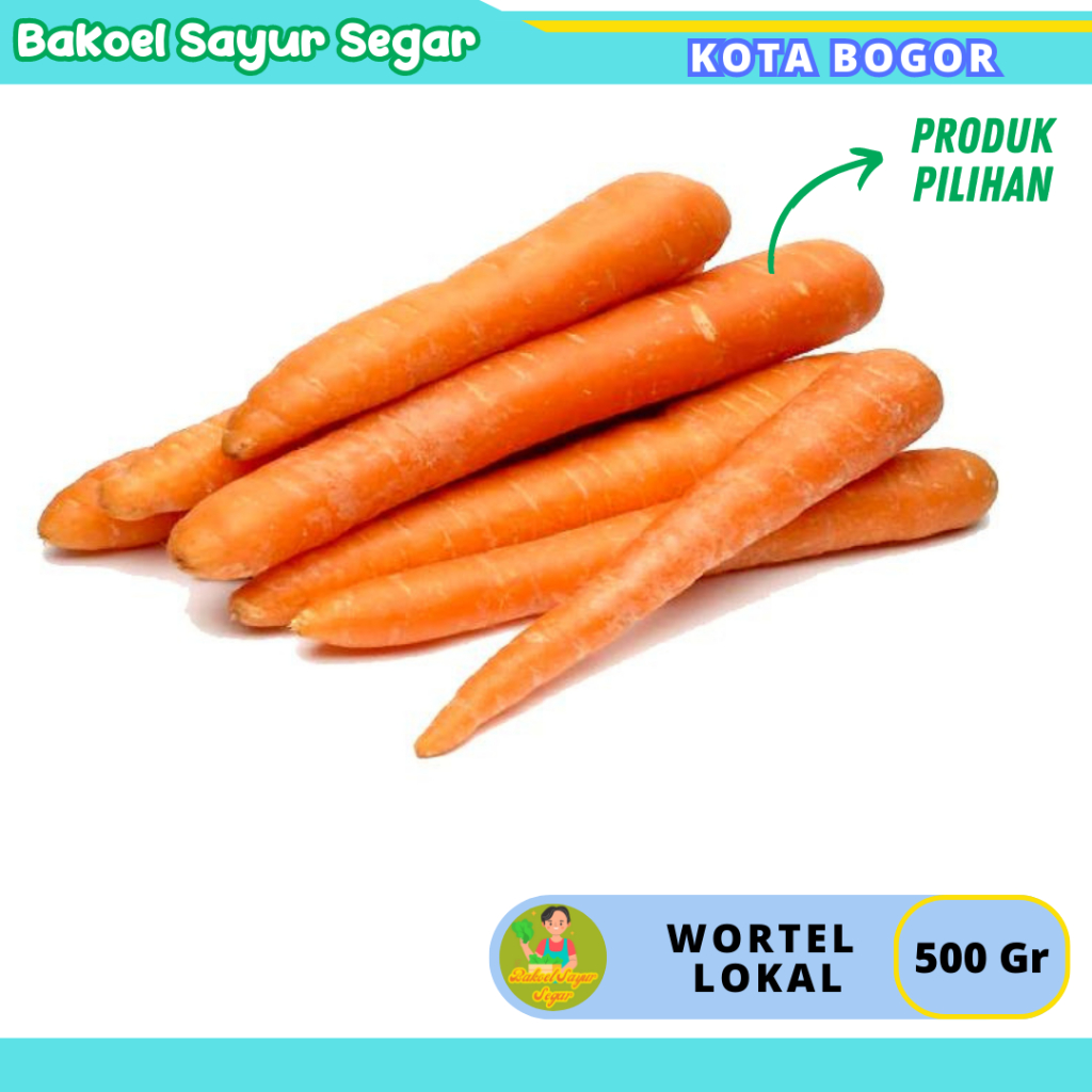 

Wortel Lokal 250gr 500 gr Sayuran Fresh Sayuran Segar Setiap Hari Kota Bogor