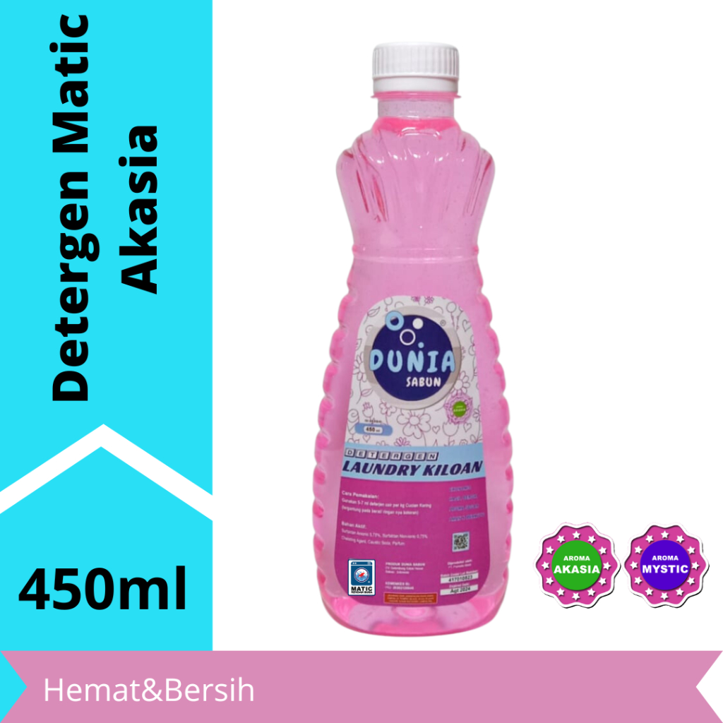 DETERGEN MATIC CAIR KILOAN KEMASAN BOTOL 450 ML