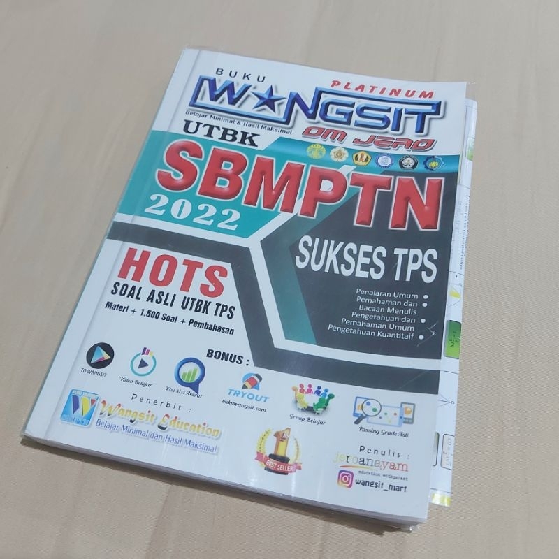 [PRELOVED] Wangsit Om Jero TPS-Soshum (Sosiologi, Geografi, Sejarah) 2022