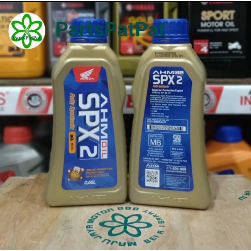 OLI MESIN AHM OIL OLI SPX2 SPX 2 SPX-2 650ML DAN 800ML 10W30 10W-30 ASLI ORIGINAL