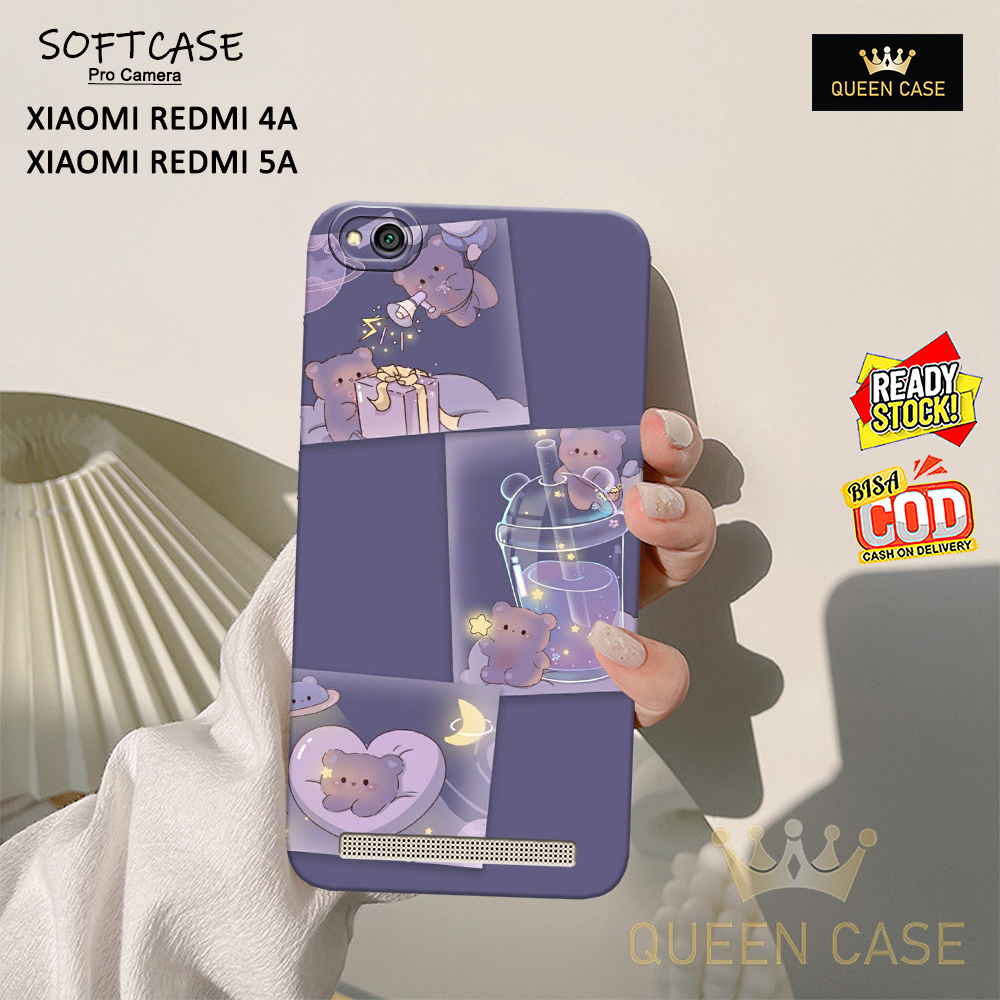 Softcase Pro Camera Kartun - Case Hp Xiaomi Redmi 4A / Redmi 5A - Casing Hp Xiaomi Redmi 4A / Redmi 