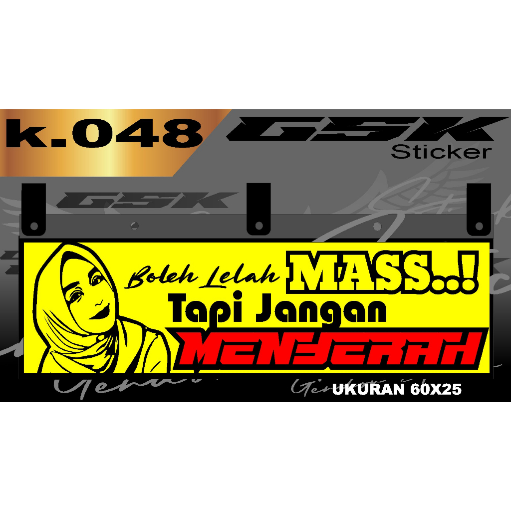 Stiker Cutting Karpet Belakang Truk All Sticker Variasi Karpet k.048