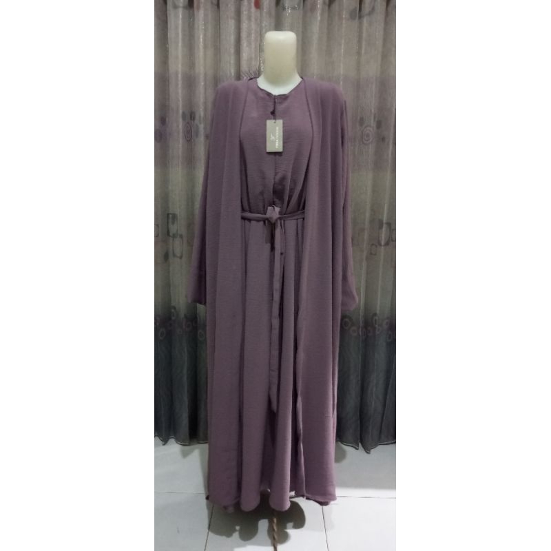 TERLARIS GAMIS ABAYA OUTER SET ABAYA SAR'I ABAYA SET OUTER VIRAL-1 set abaya lilac