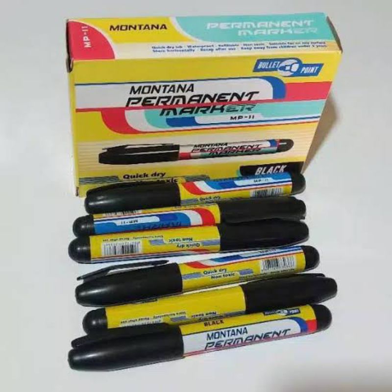 

spidol murah/spidol permanen montana isi 12pcs non toxic