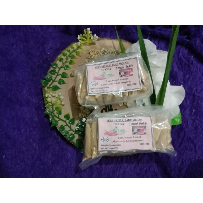 

serbuk jahe merah d'kina sachet