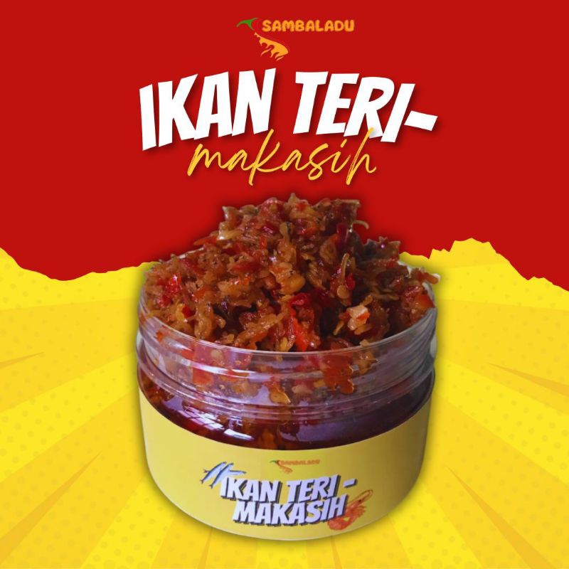 

SAMBAL [200 Gr] SAMBALADU IKAN TERI-MAKASIH | SAMBAL MAKAN | SAMBAL