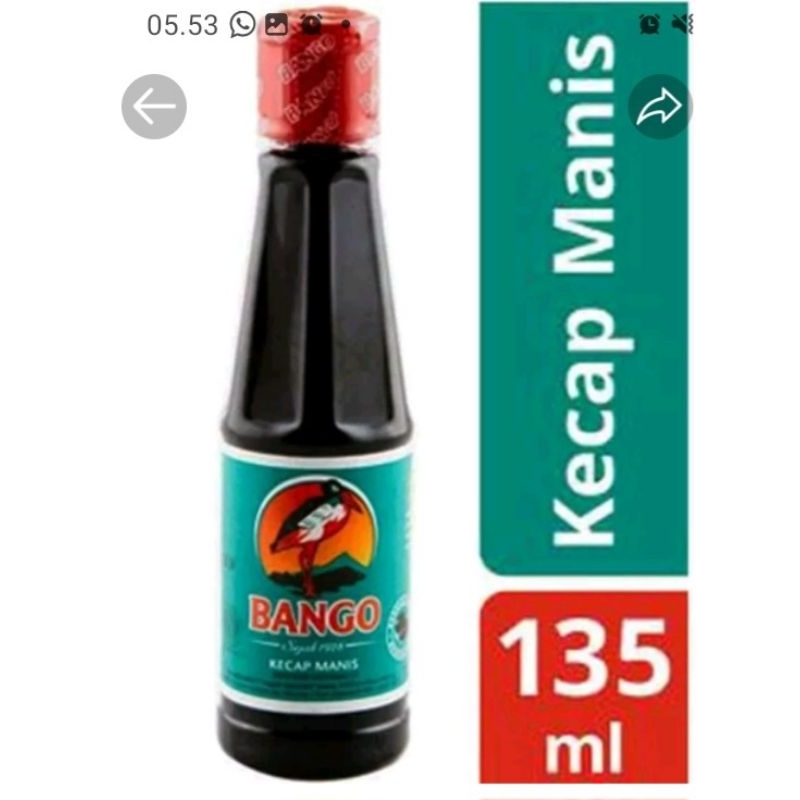 

BANGO KECAP MANIS BOTOL 135 ML