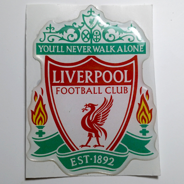 Stiker LIVERPOOL Stiker Bola Emblem Timbul 3D