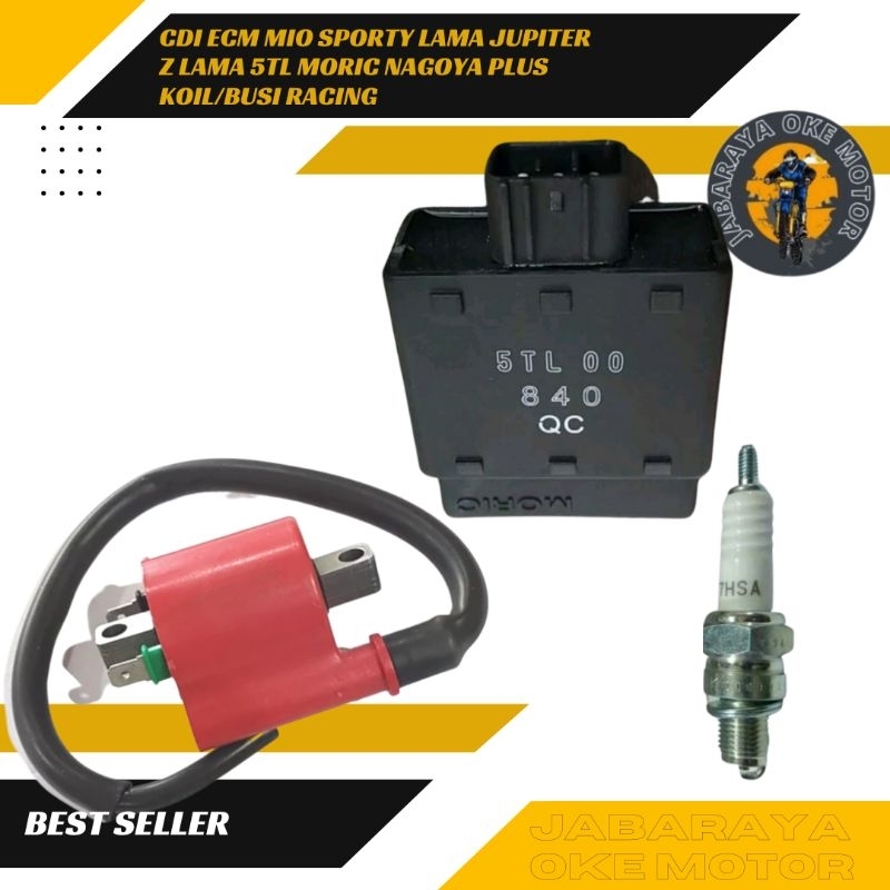 CDI ECM Mio Sporty Lama Jupiter Z Lama 5TL Moric Nagoya plus koil/busi racing