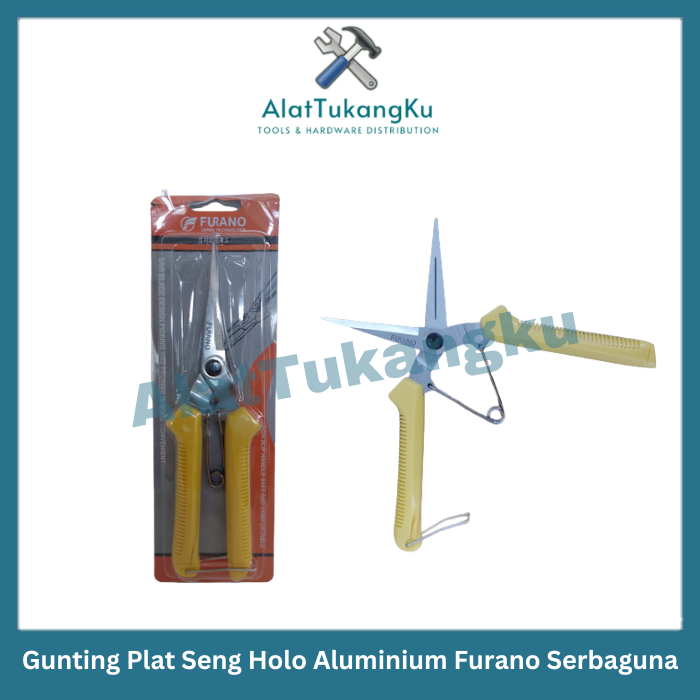 

Furano Gunting Serbaguna/ Gunting korea plat seng holo aluminium jeans 8” furano serbaguna