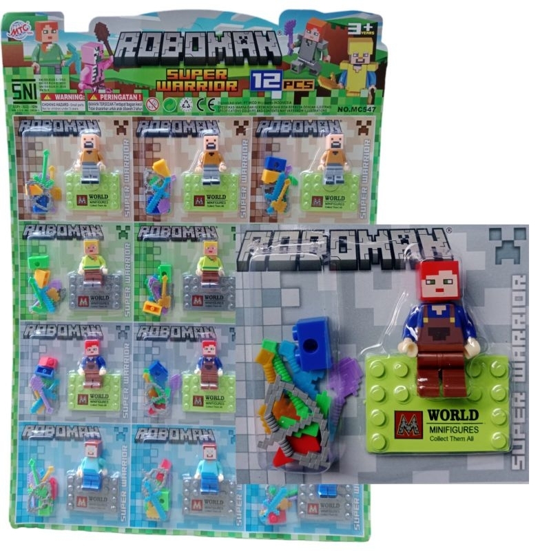 ROBOMAN MINECRAFT / ROBOMAN BLOCK / ROBOMAN ANAK ANAK