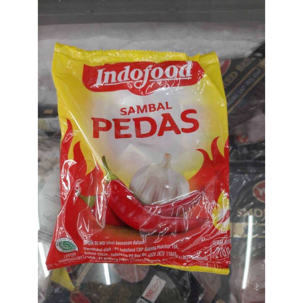 

Indofood Sambal Pedas 24x8gr barcode 089686400397