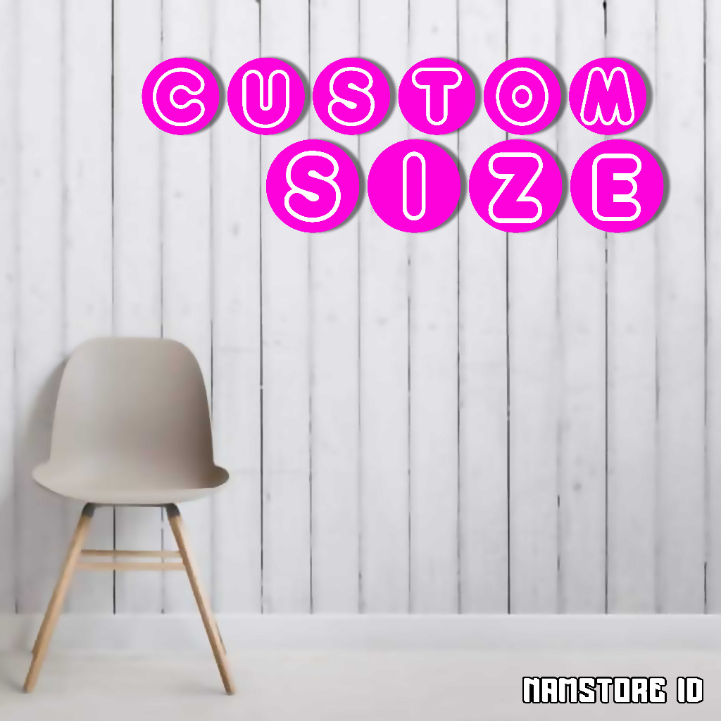 huruf kayu satuan bentuk bulat