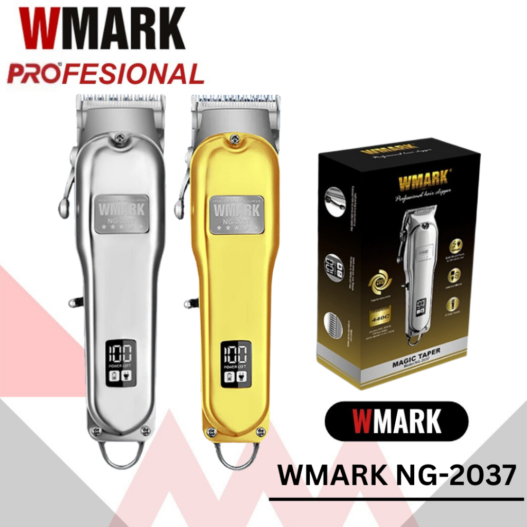 WMARK PRO NG-2037 Cordless Clipper 7000 Rpm Full Metal