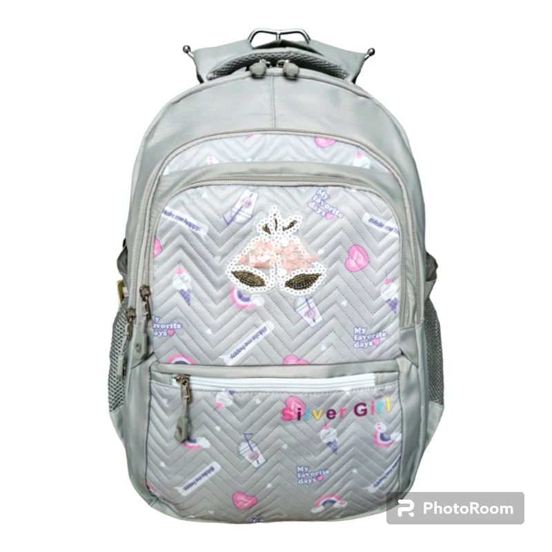 TAS RANSEL ALTO - TAS SEKOLAH ANAK PEREMPUAN SILVER GIRL ORIGINAL