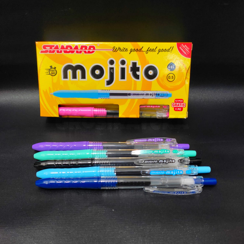 

BALLPOINT, BOLPEN, POLPEN, PULPEN, BP STANDARD MOJITO HITAM