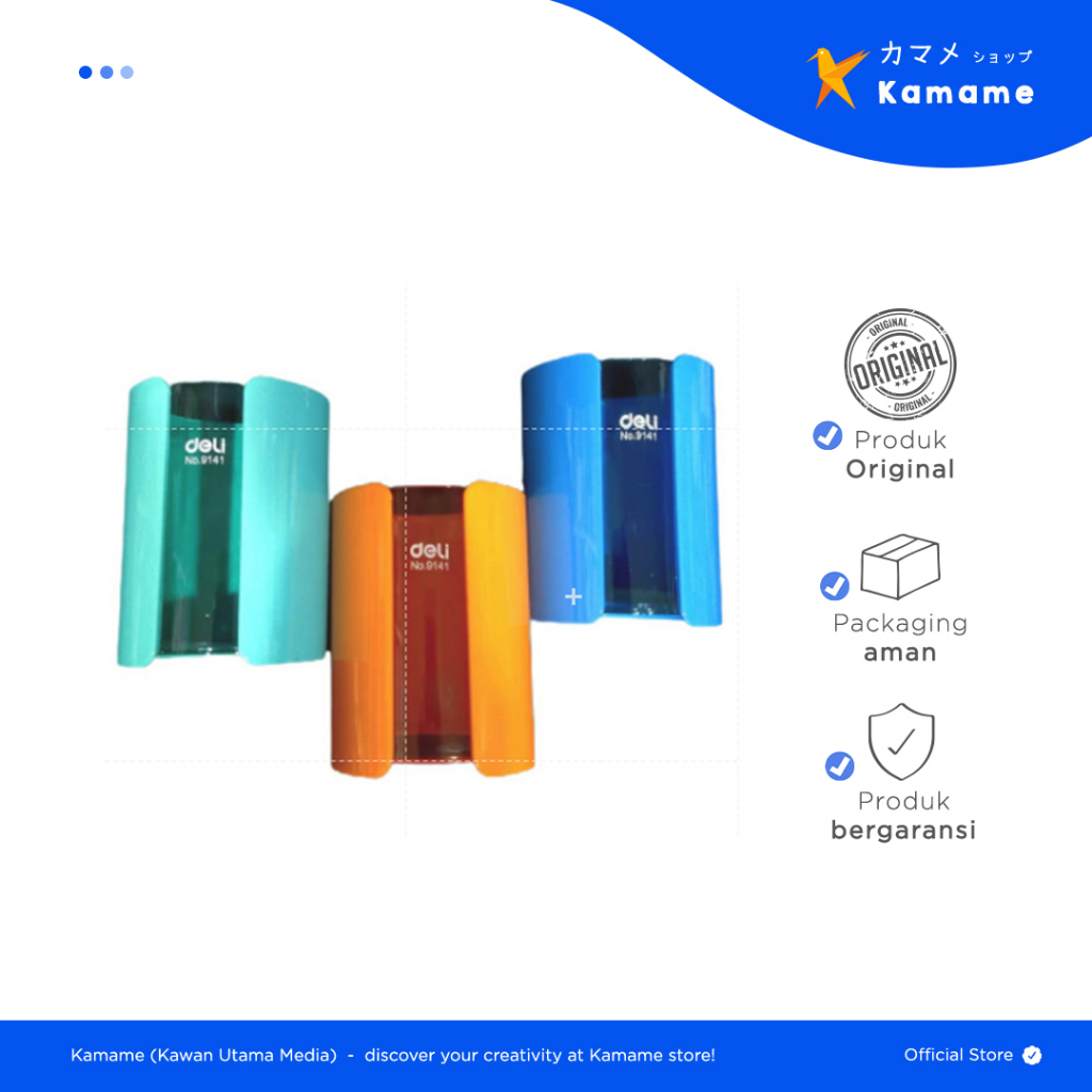 

Deli Pen Holder - Tempat Pulpen (Pen Holder) RIO 3 Warna Compartment | 9141