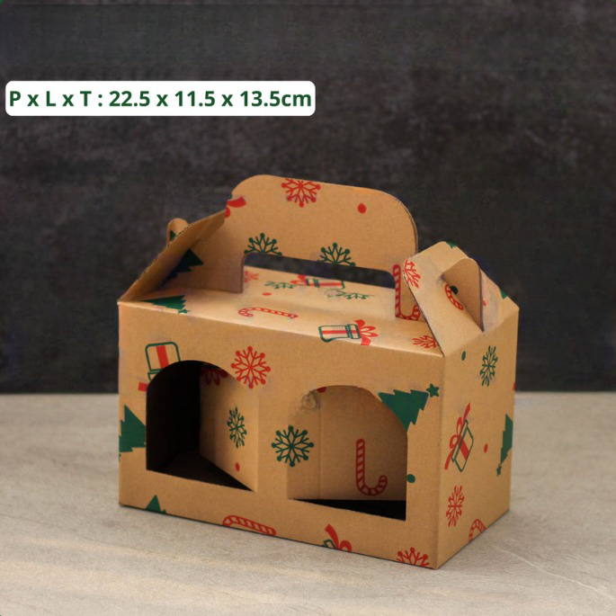 

(10pcs) kardus jinjing toples kue kering 250gr isi 4 box hampers packaging ukuran 22.5 x 11.5 x 13.5cm