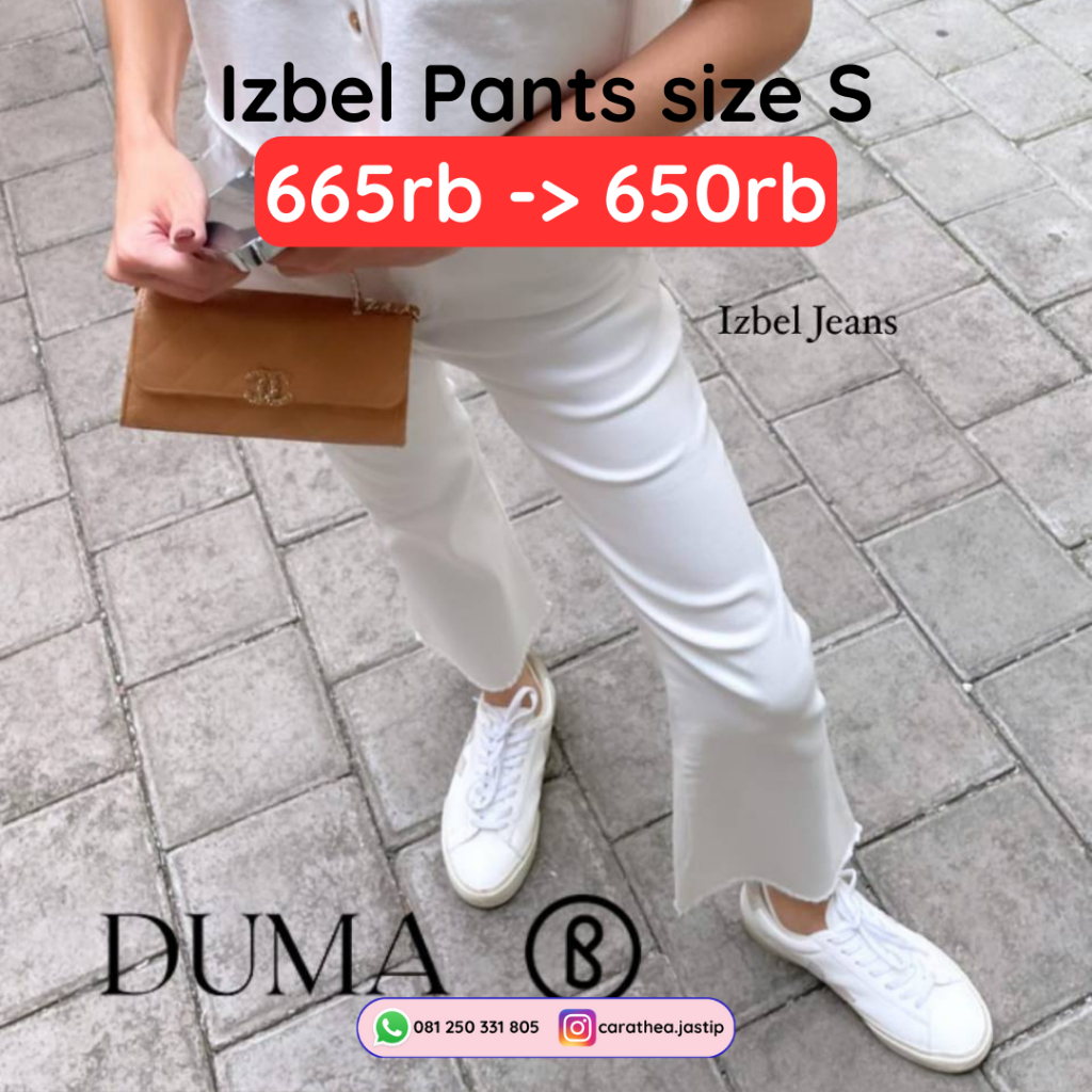 [𝘂𝗻𝗱𝗲𝗿 𝗽𝗿𝗶𝗰𝗲 𝘁𝗮𝗴] DUMA - Izbel White Pants Size S