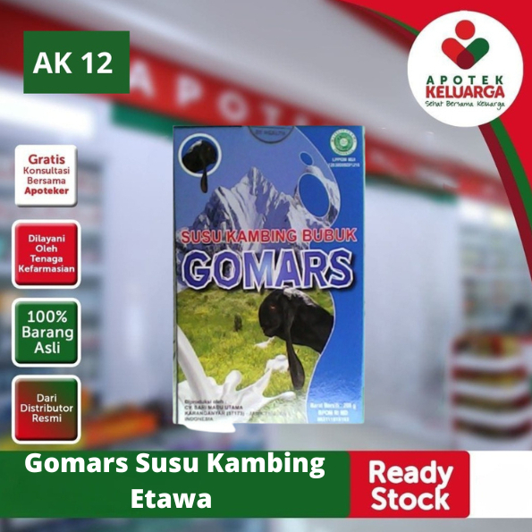 

GOMARS SUSU KAMBING 200 G #SUSU ETAWA #SUSU KAYA NUTRISI