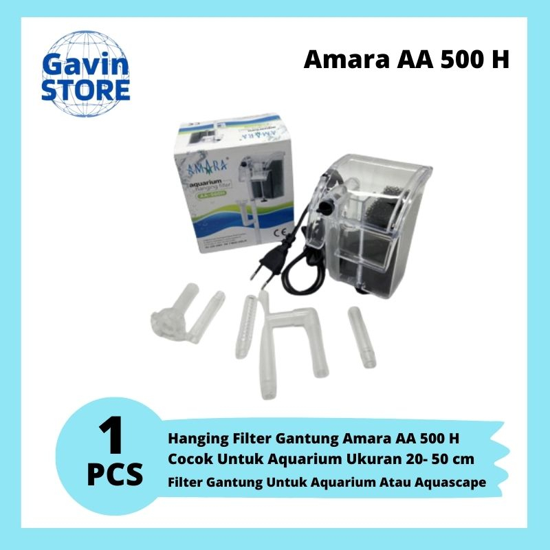 Amara aa 500h Filter Gantung Transparant Hanging Filter Amara aa 500 H