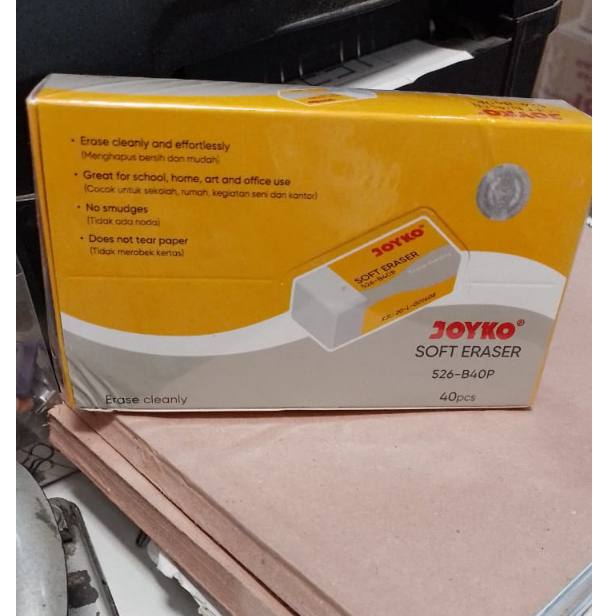 

HAN STATIONERY PENGHAPUS JOYKO 526 B40P PUTIH KECIL(ECERAN)/PCS