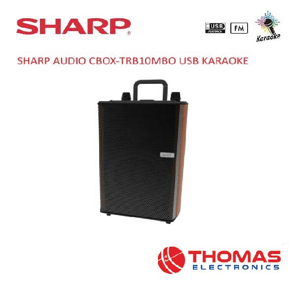 SHARP Audio Speaker CBOX-TRB10MBO USB Karaoke Mic Wireless CBOX TRB 10 MBO GARANSI RESMI