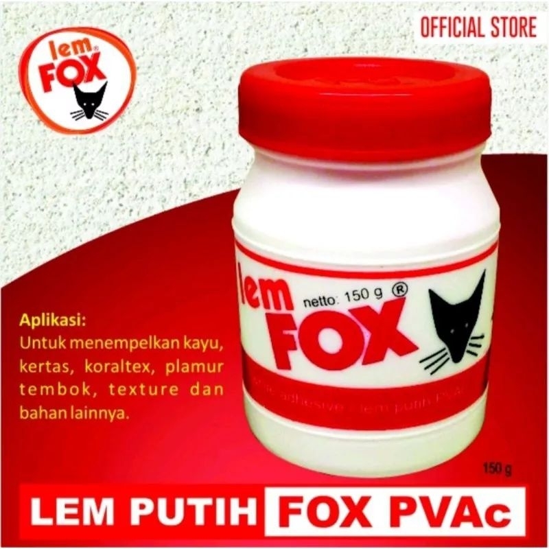 

Lem Putih Fox FP-150 Gram Lem Putih PVAC Slime