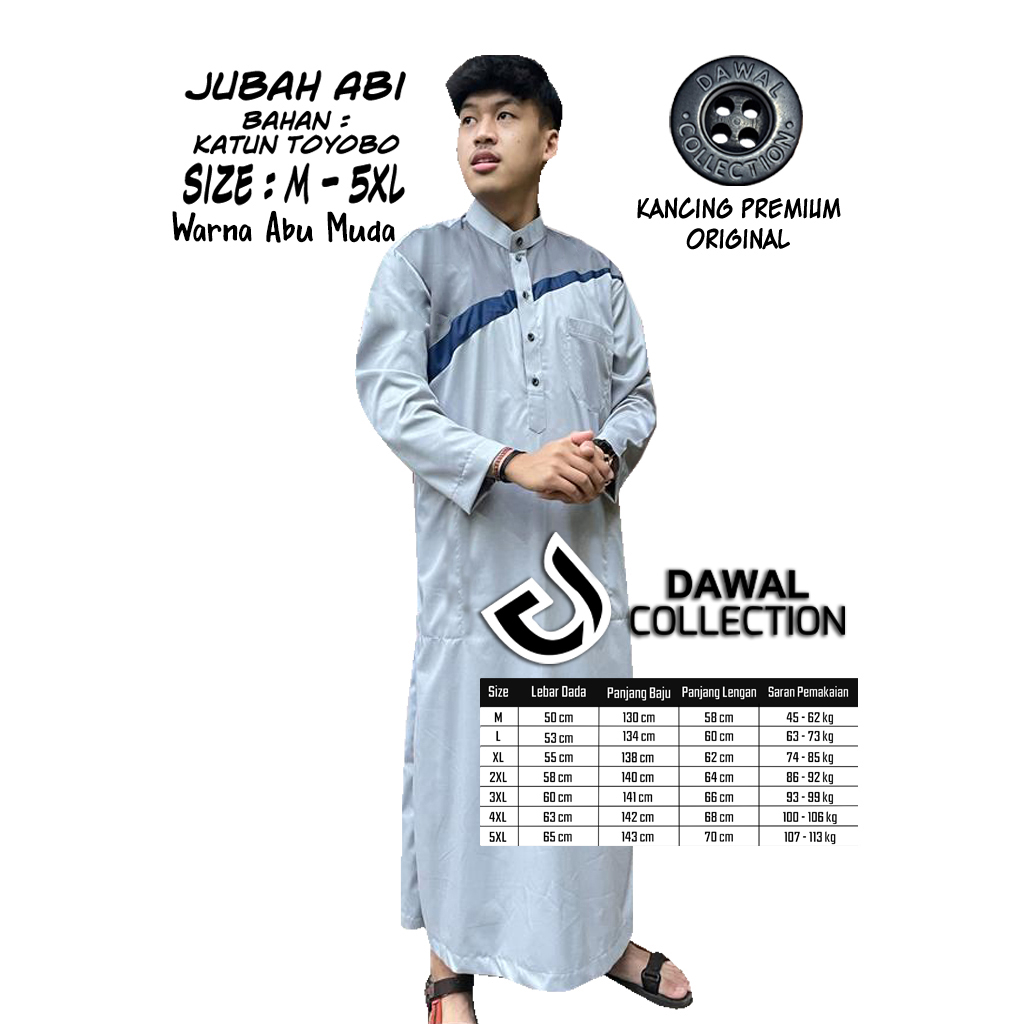 Jubah Abi DC - Jubah Gamis Pria Katun Toyobo Jubah Gamis Pria Arab Baju Gamis  Jubah Gamis Pria Baju
