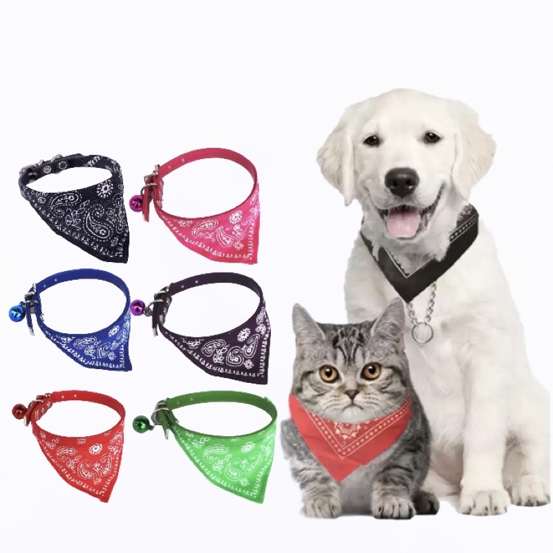 Kalung Scarf Anjing Kucing Kelinci Musang | Scarf Syal Bandana Motif | Aksesoris Kucing