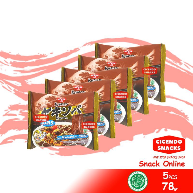 

NISSIN Ramen Pas Yakisoba 78gr Rasa Takoyaki Ala Jepang