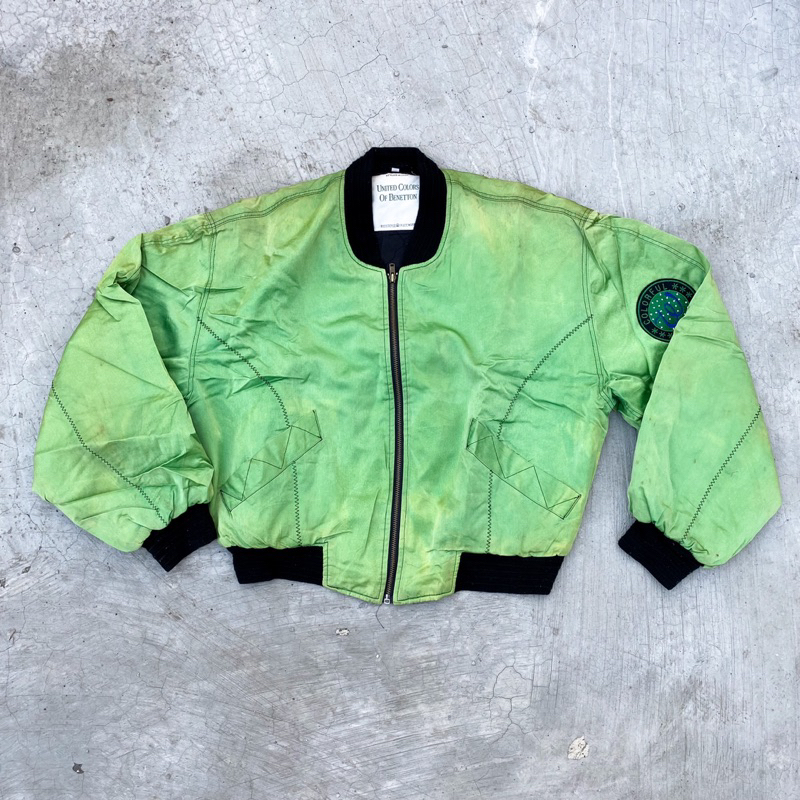 JACKET VINTAGE UNITED COLORS OF BENETTON CROP