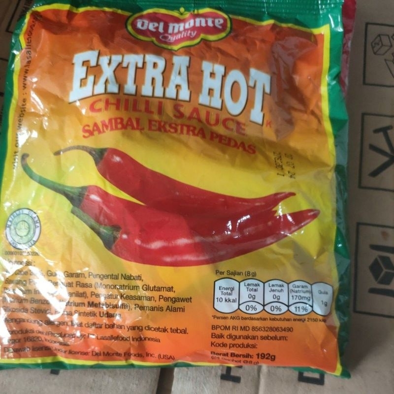 

Delmonte Extra Hot Sachet (24sachet@8gr)