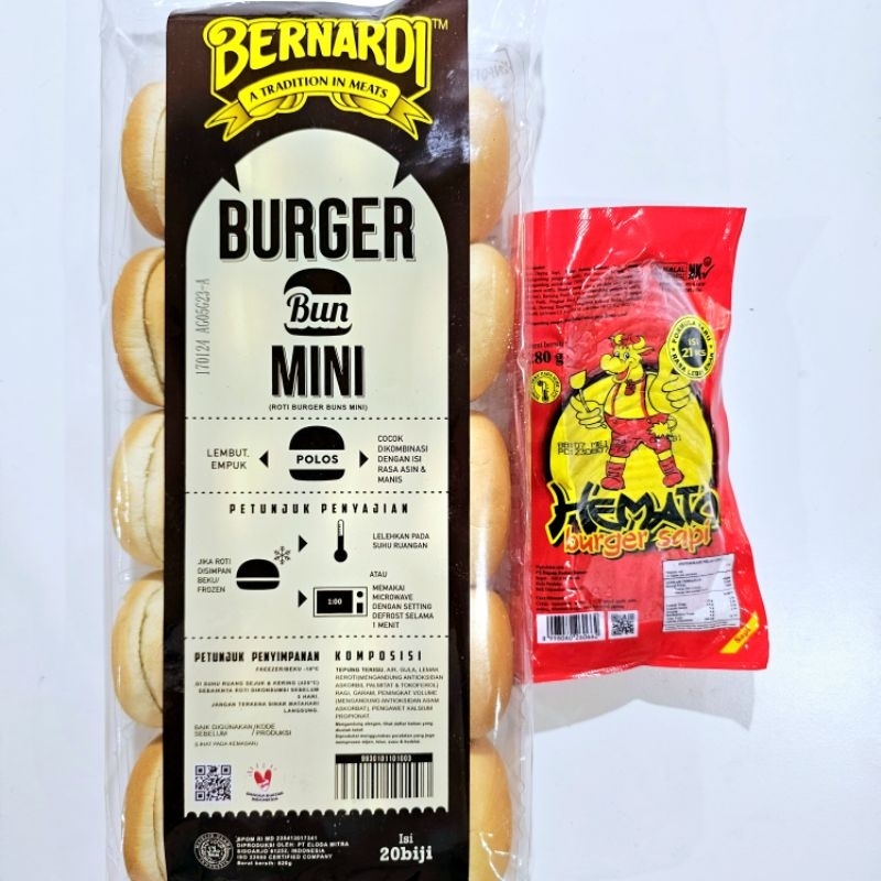 

[PAKET] BERNARDI burger mini 20s + HEMATO burger 20s