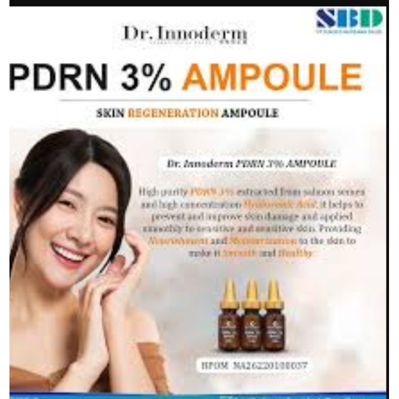 (5 pcs) skin booster salmon dna BPOM (korea) dr innoderm pdrn 3% bukan 1%  Korea 1 box