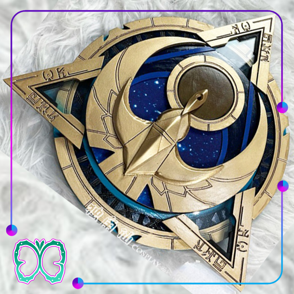 Genshin Impact Properti - Candace Shield Cosplay - Mainan Tameng Kayu Replika
