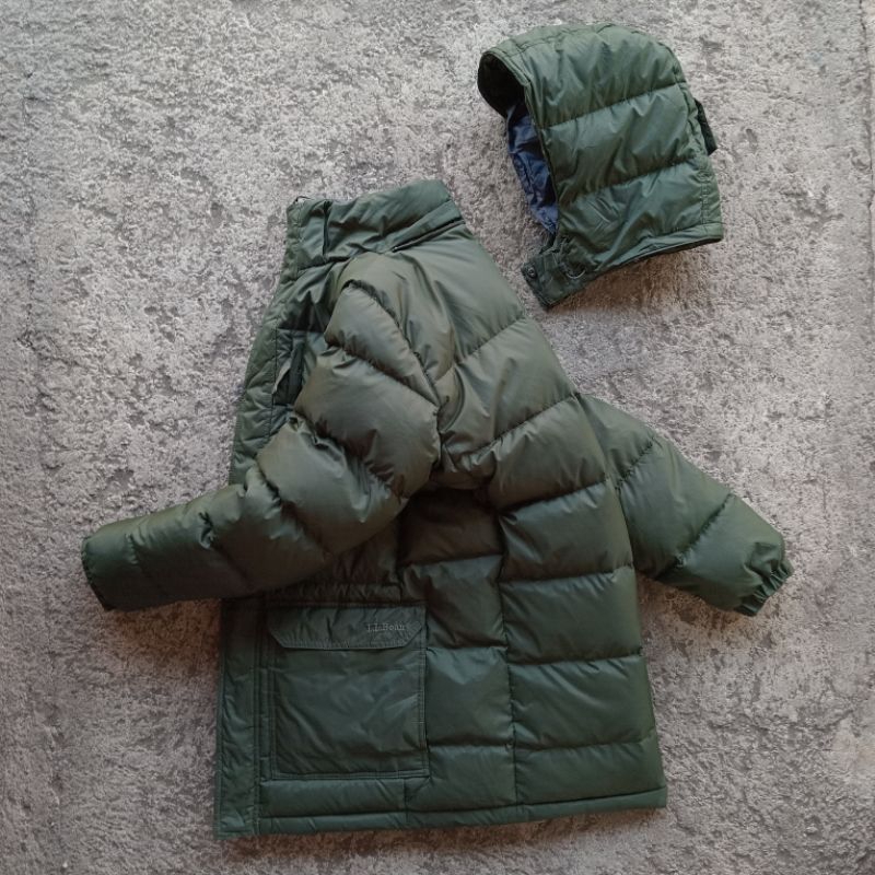 LL Bean Down Coat Short Parka Jacket