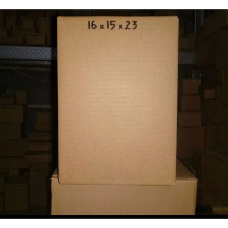 

Kardus packing box ukuran 16x15x23 cm