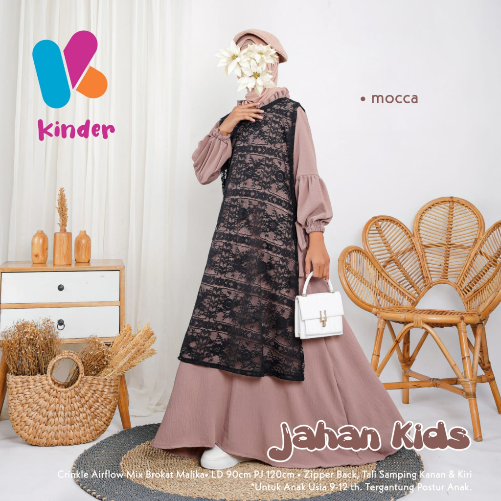 Set Jahan Blouse Atasan Celana Setelan Baju Anak Dress Maxy Remaja Kids Baby Girl Busana Maxi Jeans 