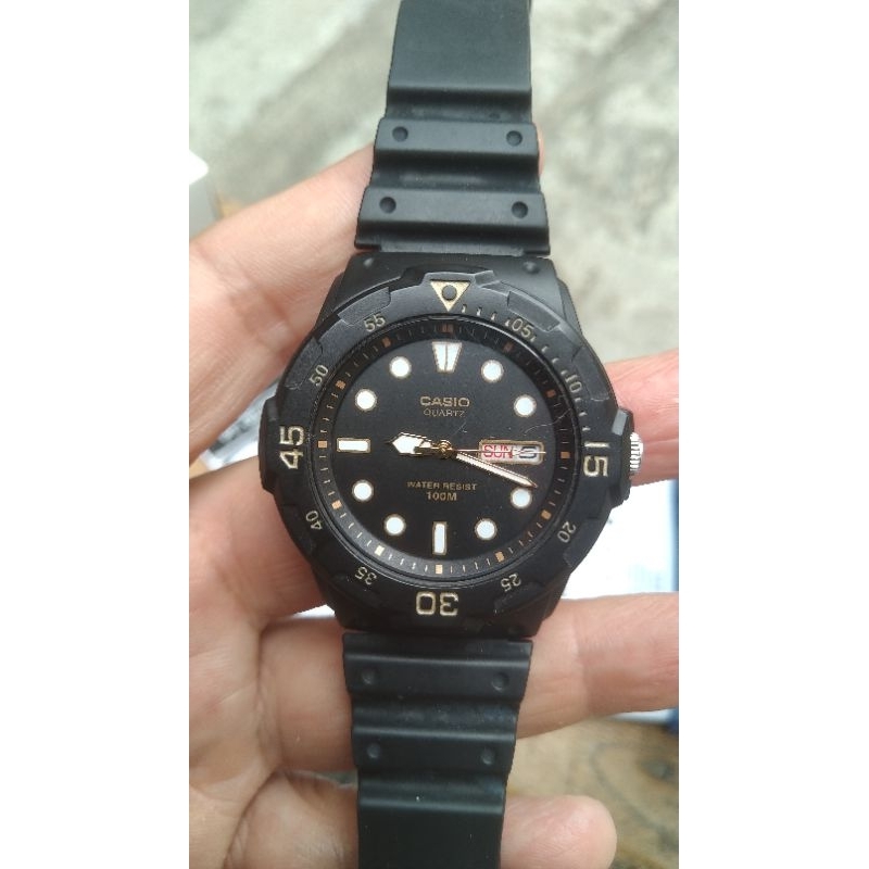 jam tangan casio mrw 200H diver style bekas second original