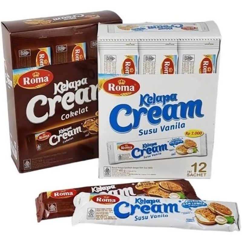 

Roma Biskuit Kelapa Cream Isi 12 Pcs