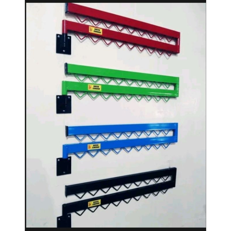 Jemuran Lipat dinding Tempel Dinding