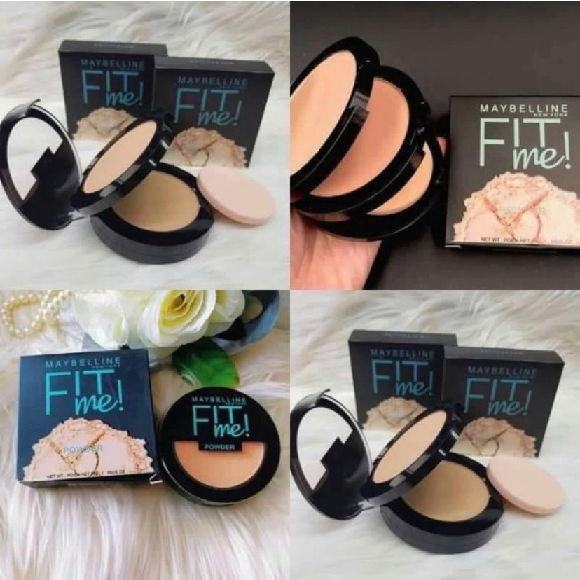 Bedak Maybelline Fit Me TWC 2 in 1 / Bedak Padat / Bedak Basah