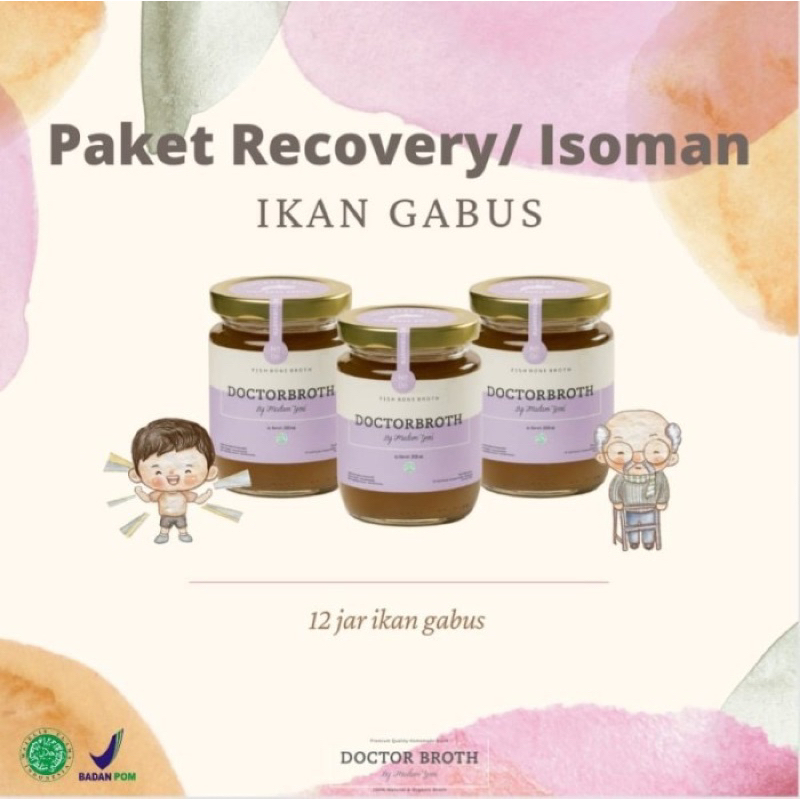 

Paket Recovery / Isoman Ikan Gabus 12 Jar Doctor Broth