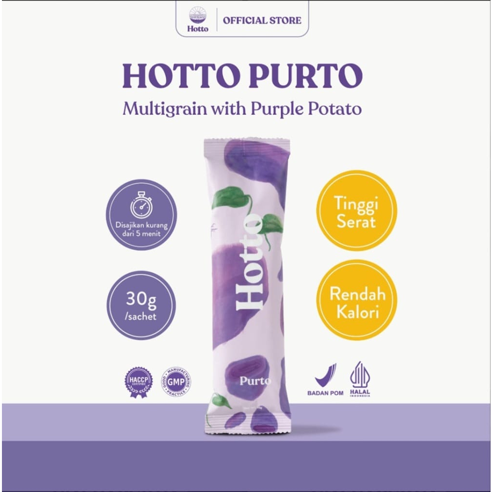 

Hotto Purto Multigrain with Purple Potato - 3 sachet