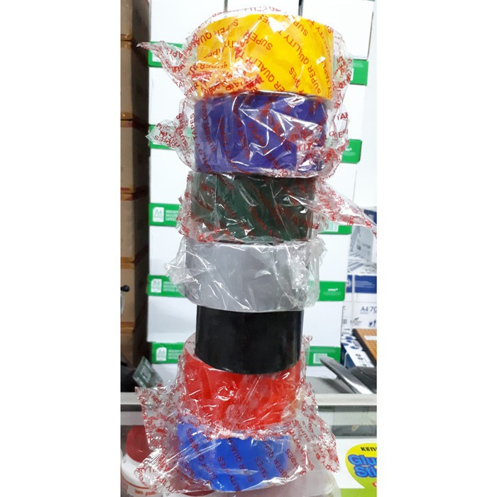 

LAKBAN KAIN WARNA 2inc 48mm*10y/Cloth Tape/Lakban Jilid/Lakban Terpal