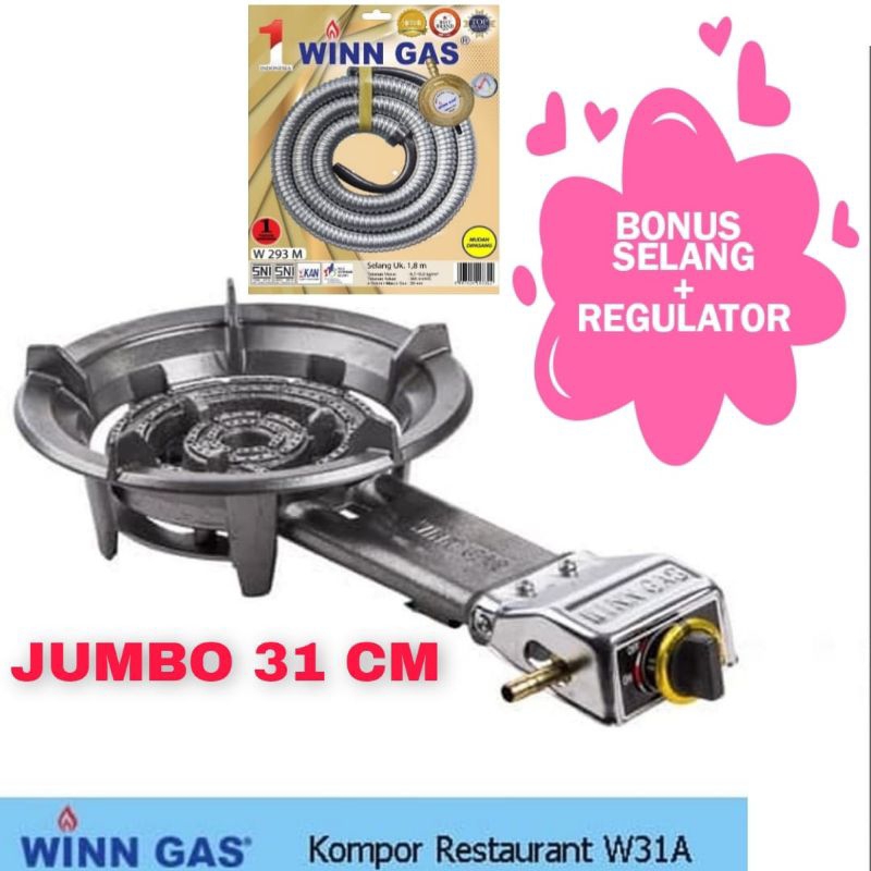 WINN GAS  31A  KOMPOR COR GAS LPG  MATA SERIBU 1 TUNGKU