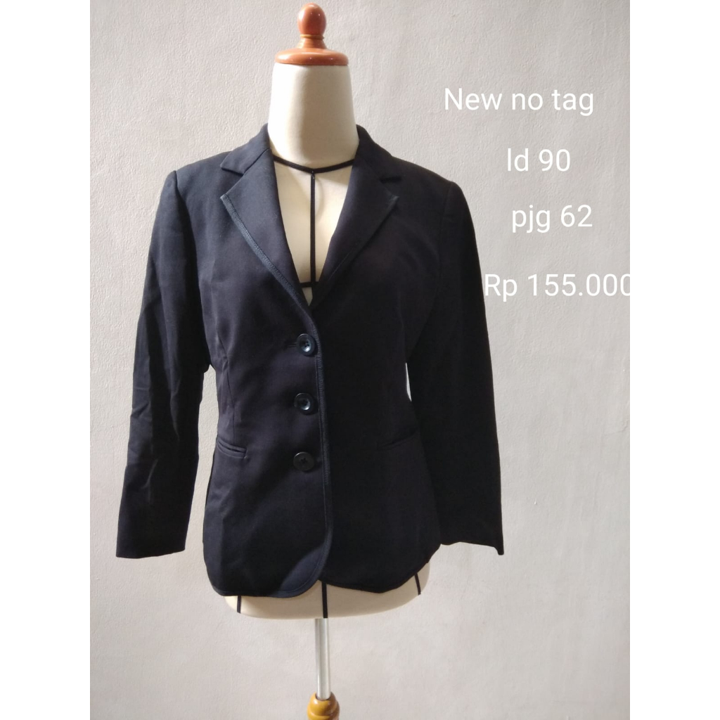 [NEW] Blazer Polos Hitam Wanita